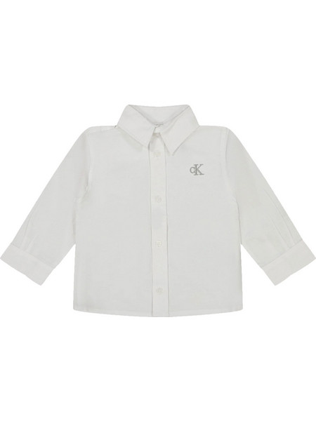 CALVIN KLEIN JEANS Kids Unisex Oxford Shirt - Bright White