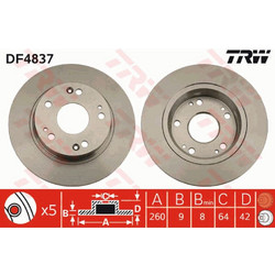 Trw Δισκόπλακα - DF4837