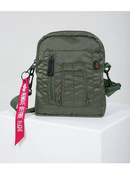 Alpha Industries Ανδρική Τσάντα Ώμου / Χιαστί Πράσινη 196924-01