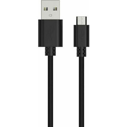 Ansmann Regular USB 2.0 to micro USB Cable Μαύρο 1m (1700-0129)