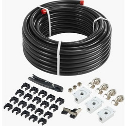 VEVOR Σετ Αεροσυμπιεστή 3/4'' x 100FT PU Μαύρο YSKQGDXT34INVBJNDV0