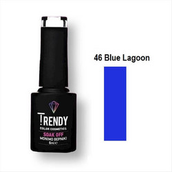 Trendy Soak Off 46 Blue Lagoon Ημιμόνιμο Βερνίκι Νυχιών 6ml