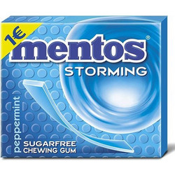 Mentos Storming Peppermint Τσίχλες 33gr Τεμάχιο