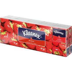 Kleenex Aroma χαρτομάντηλα Strawberry 10x10 τμχ