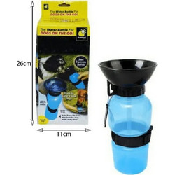 Πλαστικό Μπουκάλι Νερού για Σκύλο 500ml - Water bottle 5110