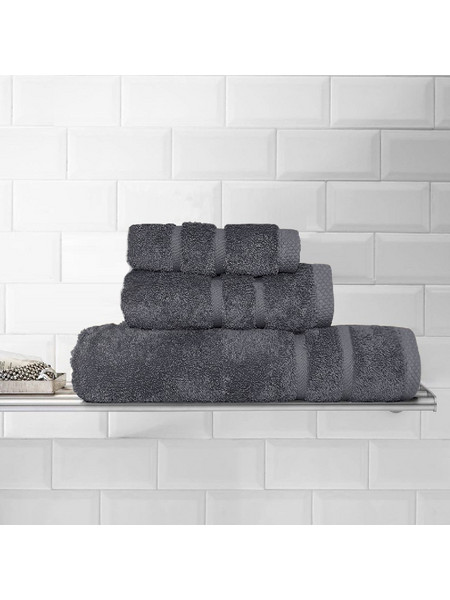 Πετσέτα Προσώπου 50x90 500gr/Τμ Cozy Soft Line Γκρί
