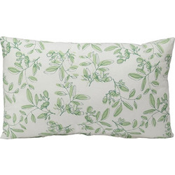 Μαξιλάρι Cotton Σχέδιο Φλοράλ Πράσινο Χρώμα 50x30 εκ. Zaros HE440