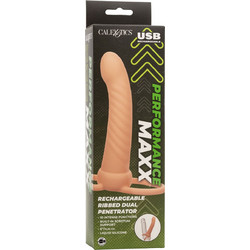 CalExotics Maxx Dual Penetrator Κάλυμμα Επιμήκυνσης Πέους Flesh