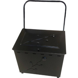 ΞΥΛΟΚΟΥΤΙ ΚΑΡΟΤΣΙ ΚΛΕΙΣΤΟ 63x63x90cm Ξ-524 ΜΑΥΡΟ