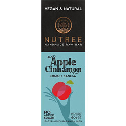 Nutree Handmade Raw Bar Apple & Cinnamon 60gr