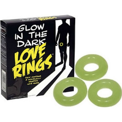 Spencer & Fleetwood Ltd Glow in the Dark Love Rings