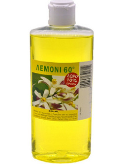 Κολώνια με άρωμα λεμόνι 60 βαθμών 220ml Αρωματοποιία (Lina)