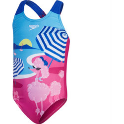 Speedo Αθλητικό Παιδικό Μαγιό Ολόσωμο για Κορίτσι Μπλε Φούξια 8003739-16875