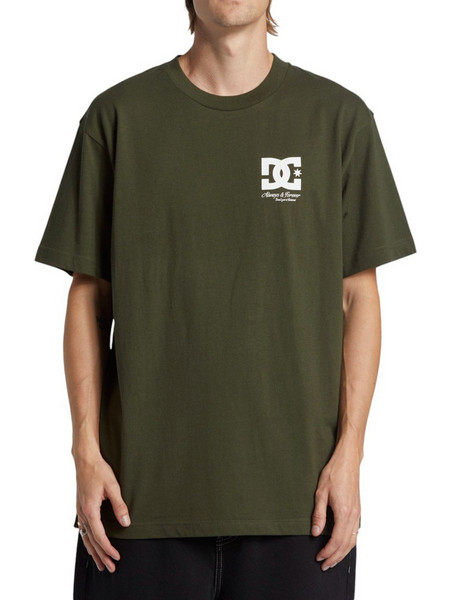 DC M TWISTED HSS T-SHIRT - ADYZT05410-CZC0 KHAKI
