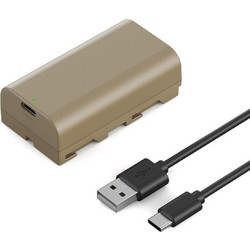 K&F Concept NP-F550 3500mAh With Battery Type-C Fast Charging, Compatible with Sony (KF28.0035)