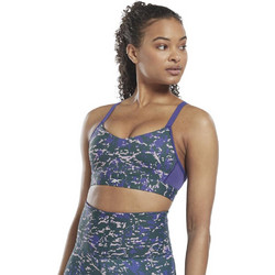 Reebok Lux Speckle Modern Safari Strappy Bra Αθλητικό Μπουστάκι με Μέτρια Στήριξη & Αφαιρούμενη Ενίσχυση Πολύχρωμο HN7672
