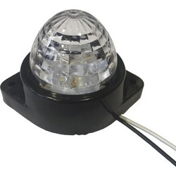 GloboStar 115404 Πλευρικά Φώτα Όγκου Φορτηγών BULLET LED 6 SMD DC 24V Αδιάβροχο IP66 Ψυχρό Λευκό 6000K