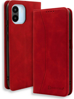 Bodycell Pu Leather Book Red (Xiaomi Redmi A2)