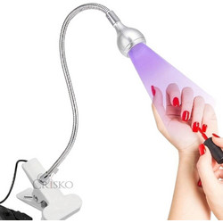USB λάμπα UV με clip Ασημί