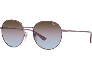 Vogue VO4206S 5148/48 Γυναικεία Γυαλιά Ηλίου Στρογγυλά Μεταλλικά Μωβ με Καφέ Degradee Φακό