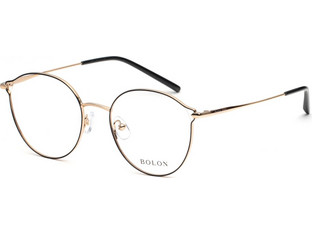 Bolon BJ7120 B12 Γυναικείος Σκελετός Γυαλιών Οράσεως Μεταλλικός Χρυσός Μαύρος