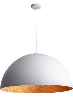 Sigma Lighting Sfera Κρεμαστό Φωτιστικό Οροφής Καμπάνα Μονόφωτο E27 Λευκό 30128