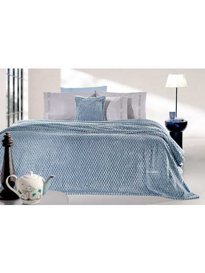 Guy Laroche Σετ των 2 Κουβέρτα Smoothie Blue 160x220cm