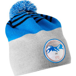 CUBE ΣΚΟΥΦΟΣ BOBBLE BEANIE BLUE AND GREY 11062