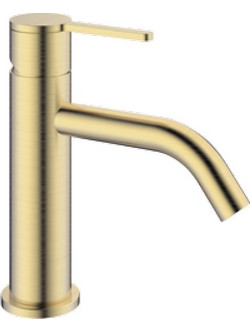 Carla 690311BG Μπαταρία Νιπτήρος Brush Gold με Βαλβίδα