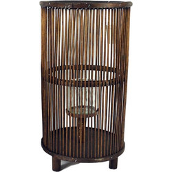 Διακοσμητικό Φανάρι Bamboo Καφέ 41cm