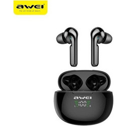 Awei T29P Ακουστικά Bluetooth In Ear Ανθεκτικά στο Νερό Black