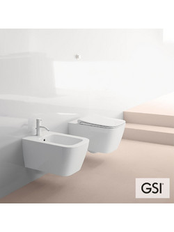 Μπιντέ κρεμαστός GSI Nubes 9665-300 Λευκό 35x55cm 500-9665-300