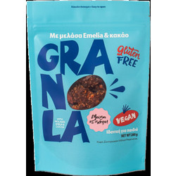 Emelia Granola με Κακάο & Μελάσα 280g - Υγιεινό Πρωινό με Πλούσια Γεύση Σοκολάτας & Φυσική Γλύκα