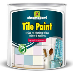 Chromodomi Tile Paint Λευκό Χρώμα Πλακιδίων 0.75lt
