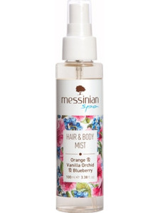 Messinian Spa Orange, Vanilla Orchid & Blueberry Hair & Body Mist 100ml