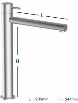 TEOREMA TREUNOSEI ΕΠΙΤΡΑΠΕΖΙΑ ΜΠΑΤΑΡΙΑ ΝΙΠΤΗΡΟΣ INOX 316 200x244mm -210205