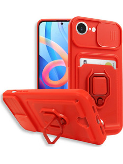 Bodycell Multifunction με Κορδόνι Θήκη Red (iPhone 17e / 16e)