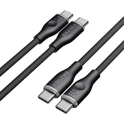 Voltme VO-C2049 Braided USB-C to USB-C 60W 1m Black