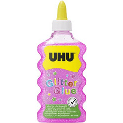 UHU ΧΡΥΣΟΚΟΛΛΑ GLITTER ΜΠΟΥΚΑΛΙ 177ml ΡΟΖ
