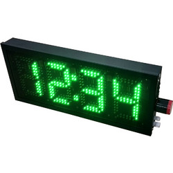 Χρονόμετρο LED Εξωτερικού Χώρου 4 Ψηφίων 82X34X11cm Πράσινο Φώς Μονής Όψης - TCT3-GR