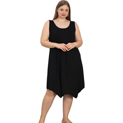 Νυχτικό αμάνικο homewear W5258 - ΜΑΥΡΟ