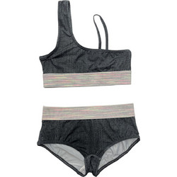 Tortue Παιδικό Μαγιό Bikini Set για Κορίτσι Ανθρακί S2-150-140