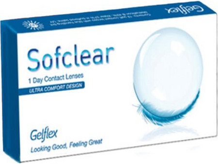 SOFCLEAR μηνιαίοι 6 φακοί μυωπίας