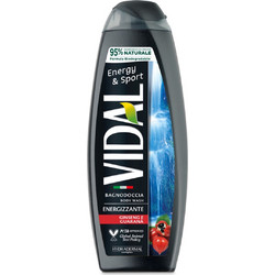 Αφρόλουτρο Vidal μαύρο Energy & Sport 500ml 171113 ΚΩΔ.14882