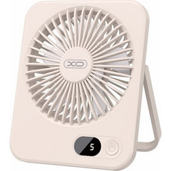 USB Portable Cooler Foldable Fan 5W Biege Ανεμιστήρας Φορητός XO-MF99 F10