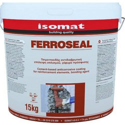Isomat Ferroseal Ρητινούχο Τσιμεντοκονίαμα Για Αντιδιαβρωτική Προστασία Οπλισμού - Γέφυρα Πρόσφυσης, 1 Kg
