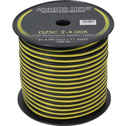 Ground Zero Gzsc 2-4.00x Gzsc 2-4.00x 2x 4 mm Speaker Wire Άμεση Παράδοση