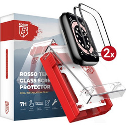 Tempered Glass Apple Watch SE / 6 / 5 / 4 (44mm) Rosso with Installation Tray Αντιχαρακτικό Γυαλί Προστασίας Οθόνης 2 Τεμάχια - Black (8719246474408)
