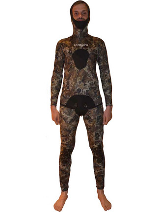 Tech Pro Warm Ολόσωμη Στολή Κατάδυσης Ξυρισμένη Neoprene με Επιστήθιο για Ψαροντούφεκο 3mm