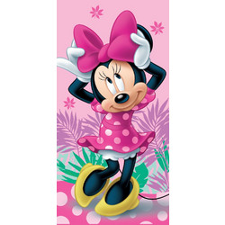 Disney Dim Collection Minnie 05 Παιδική Πετσέτα Θαλάσσης Ροζ Πολύχρωμη 70x140cm